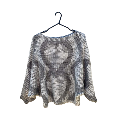 Womens Victor Alexandre One Size Oversized Pullover Grey / Pattern 