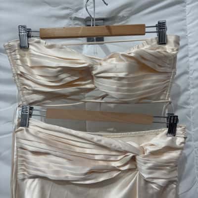 Beginning Boutique Matching set Size 10 / 8 Cream 