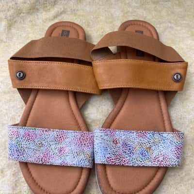 Diana Ferrari Womens  Size 39 Sandals Animal print / Multicoloured 