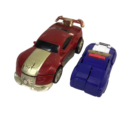 Red & Blue Transformer Cars as pictured