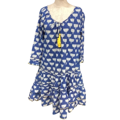 Naudic Womens  Size XS Long Sleeve Dress Blue 