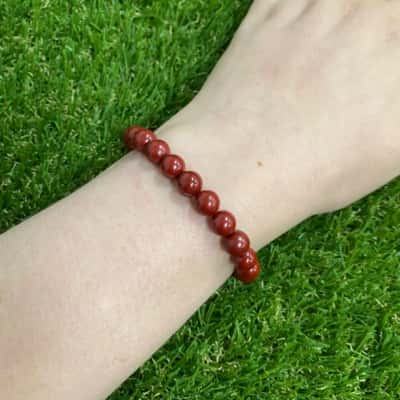  Womens Red Beaded Bracelet 