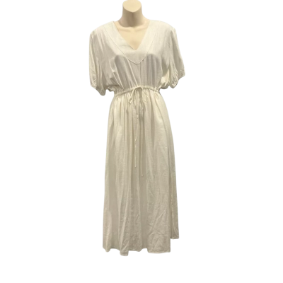 Alletta Womens  Size 10 Maxi Dress Off White 