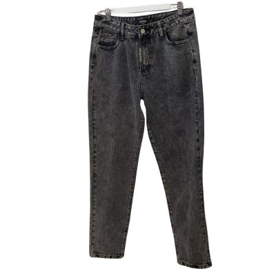 Boohoo Womens  Size 12 High-Waisted Jeans Black  