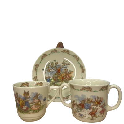 Royal Doulton Bunnykins Trio Cups and Saucer