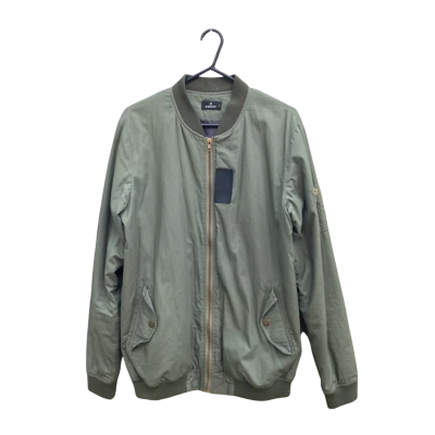 Mens Stussy Size M Winter Bomber Jacket Green 