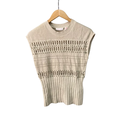 Sass & Bide Womens  Size XS Sweater Vest Beige 