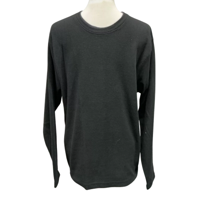 Weavers Original Mens  Size M Long Sleeve Shirt Black  
