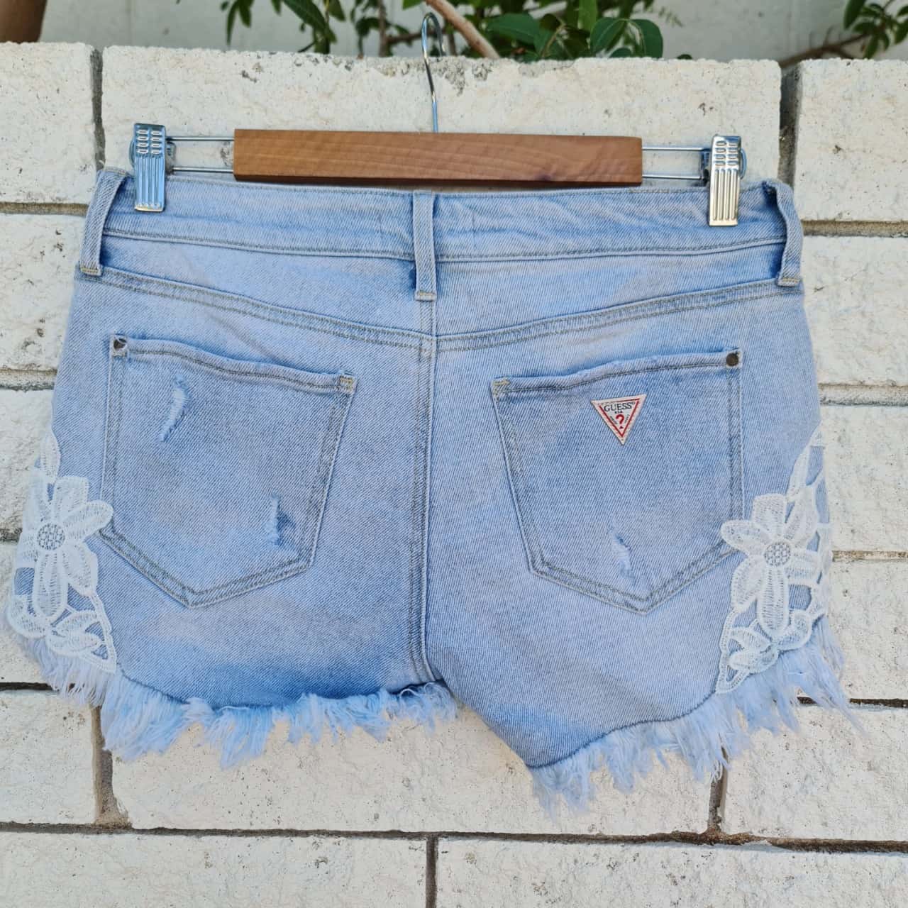 Guess Size S Denim Shorts Blue