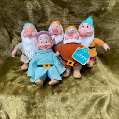 Vintage Disney Snow White Dwarves x 5