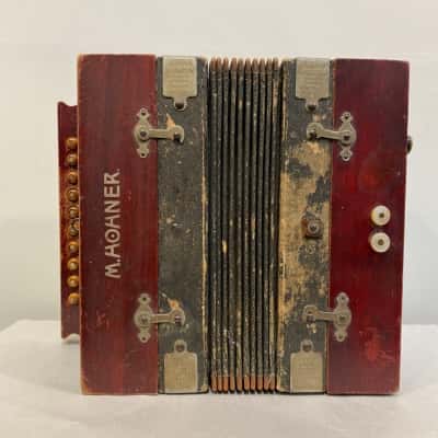 M.Hohner Antique diatonic Button Box Accordion made in Germany