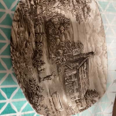 Wood & Sons The Post House Ironstone Plates x5