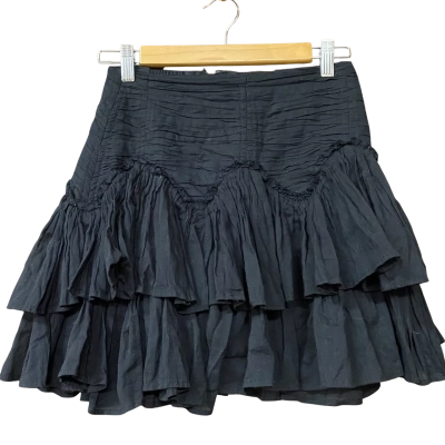 AJE Womens Size 6 Black Mini Skirt