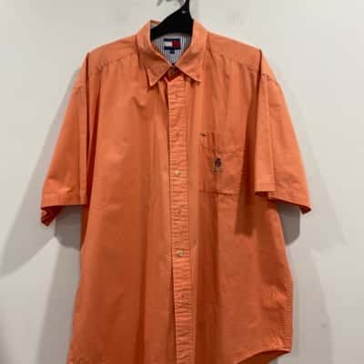 Tommy Hilfiger shirt Mens Size XL Coral 