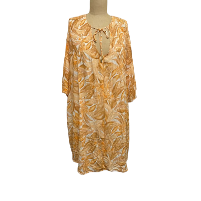 Sass Womens  Size 12 Babydoll Dress / Shirt Dress Orange 