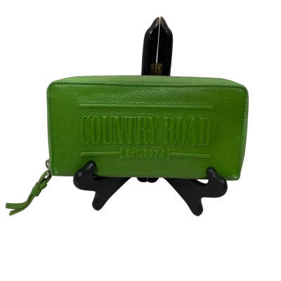 Green Leather Country Road Wallet 