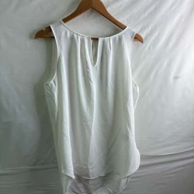 Portmans Womens  Size 12 Singlet Top White 