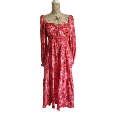Kachel Womens  Size 14 Maxi Dress Floral / Red BNWT