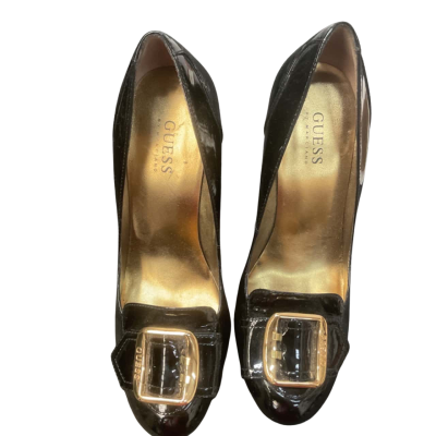 Women’s Guess  Size 9 Black  / Gold highheels 