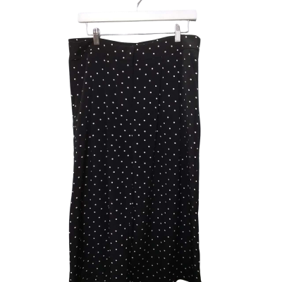  Khoko Women's Size 14 Wide Leg Pants Black  / White 