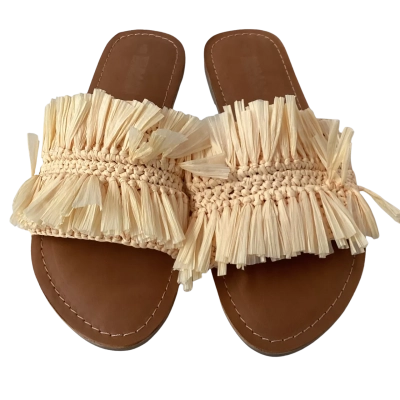 Human Premium Womens  Size 8 Sandals Natural RRP $99.95