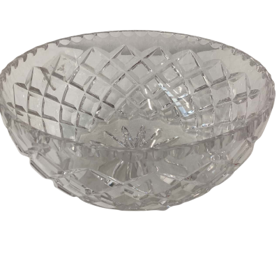 Cut glass crystal bowl