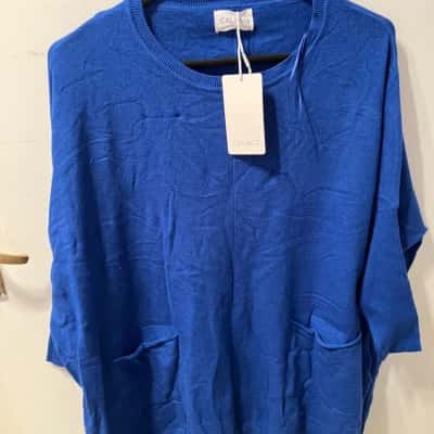 Cali& Co Womens  Size M / S Long Sleeve Shirt Blue 