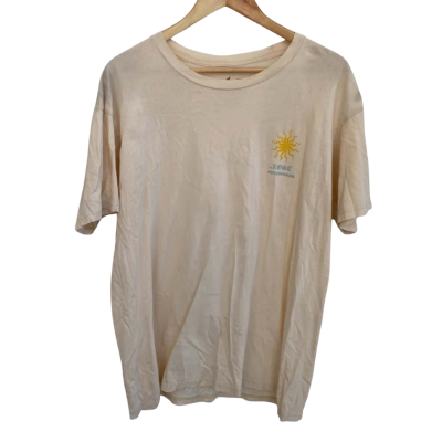Lost Mens  Size XL Short Sleeve Shirt Peach 