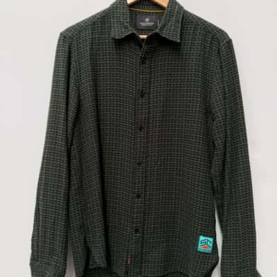 Scotch & Soda Green/Navy Pattern Shirt - Size M