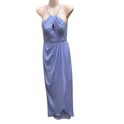 Bariano Womens  Size 6 Maxi Dress / Shoestring Strap Dress Blue 