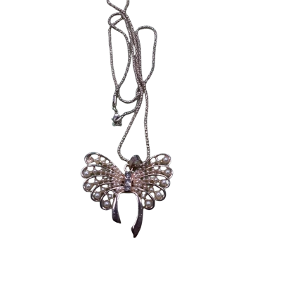  Womens chain Necklace butterfly pendant 