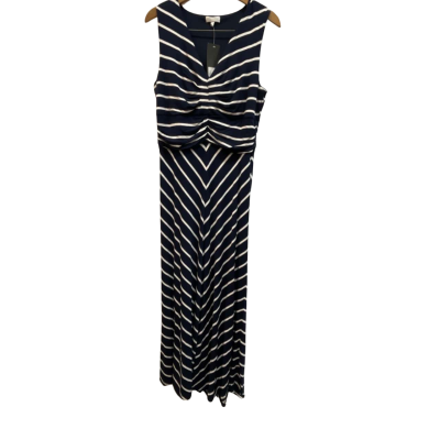 Grace Hill Womens  Size 16 Navy Blue / White dress