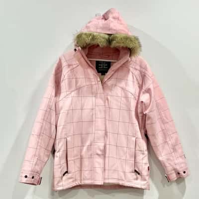 Cartel Pink Hooded Snow Jacket Size 14