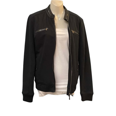  Womens Lagerefelo Size M Biker Jacket Black  