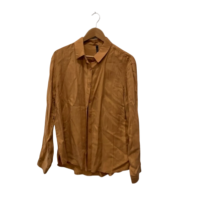 Staple the Label Womens  Size 12 Long Sleeve Shirt Brown 