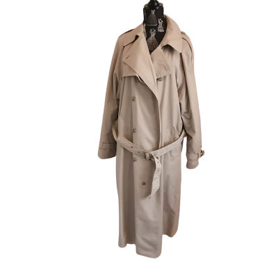Vintage Angelo Litrico Unisex  Size S (to fit chest 107cm) Trench Coat Beige 
