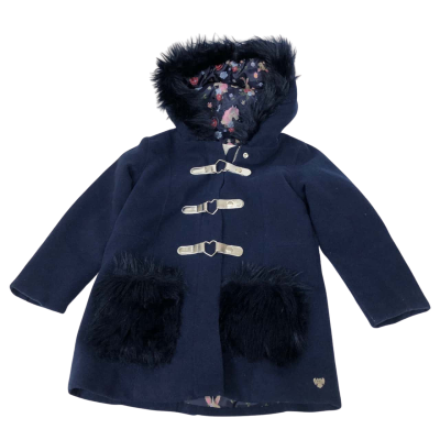 Tutus & Tamborines Kids Size 5 Hooded Jacket/Coat Navy Blue 