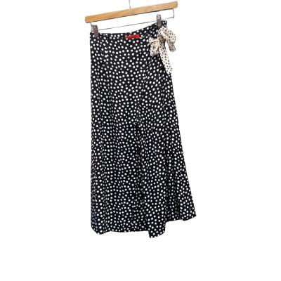MAX&Co. Womens  Size S High Waisted Pants Navy Blue / Polka Dot / White 