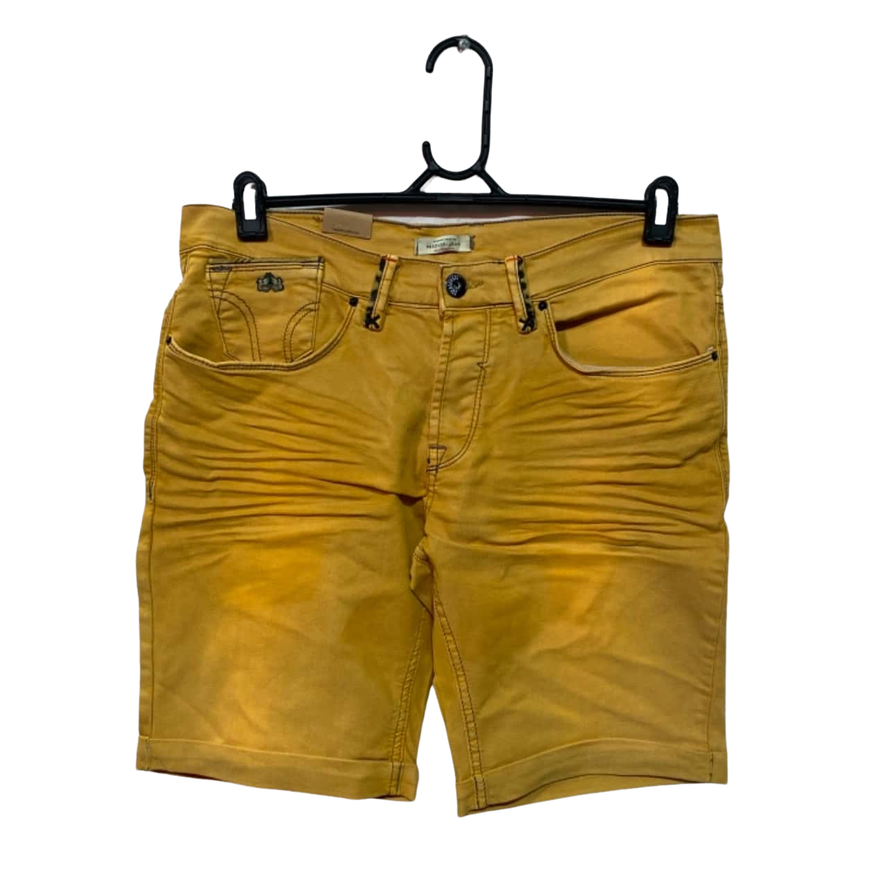 Pascucci Mens Size 33 Mustard Yellow Shorts