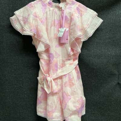  The Grace Society Kids Size 10 Playsuit Pink  / Purple 