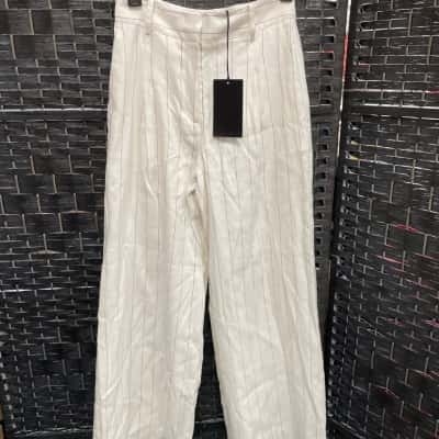 Witchery Women's  Size 6 White striped Pants