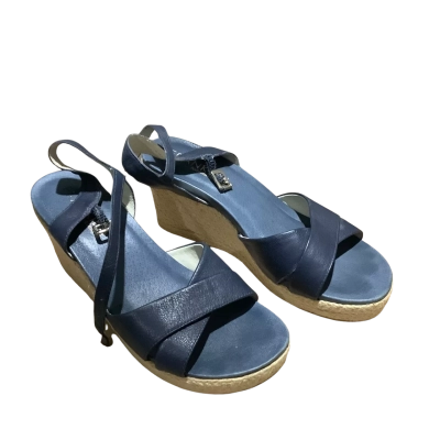 Frankie4 Womens Size 9 Wedges Blue (CAB)