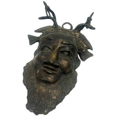 African Aterfact Metal Mask