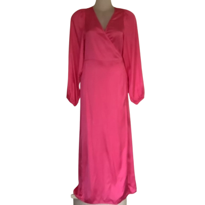  BNWT* Decjuba.   Ashleigh Wrap Dress.  Hyperpink.   Size S 
