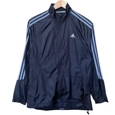 Adidas Black Windbreaker Jacket Size 12