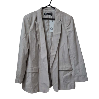Zara Mens Size XXL Blazer Beige 