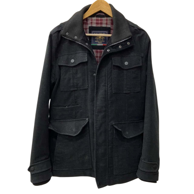 Next Signature Collection Black Italian Moleskin Jacket - Size M