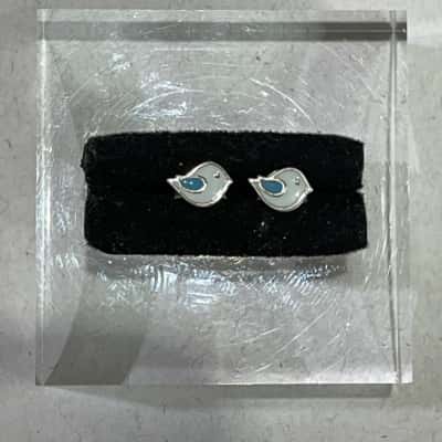 925 Marked Bluebird Kids Earrings 