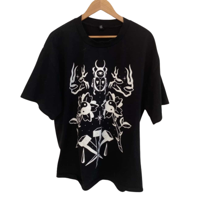 Ascolour Heavy Size XL Printed Shirt / Short Sleeve Shirt Black  
