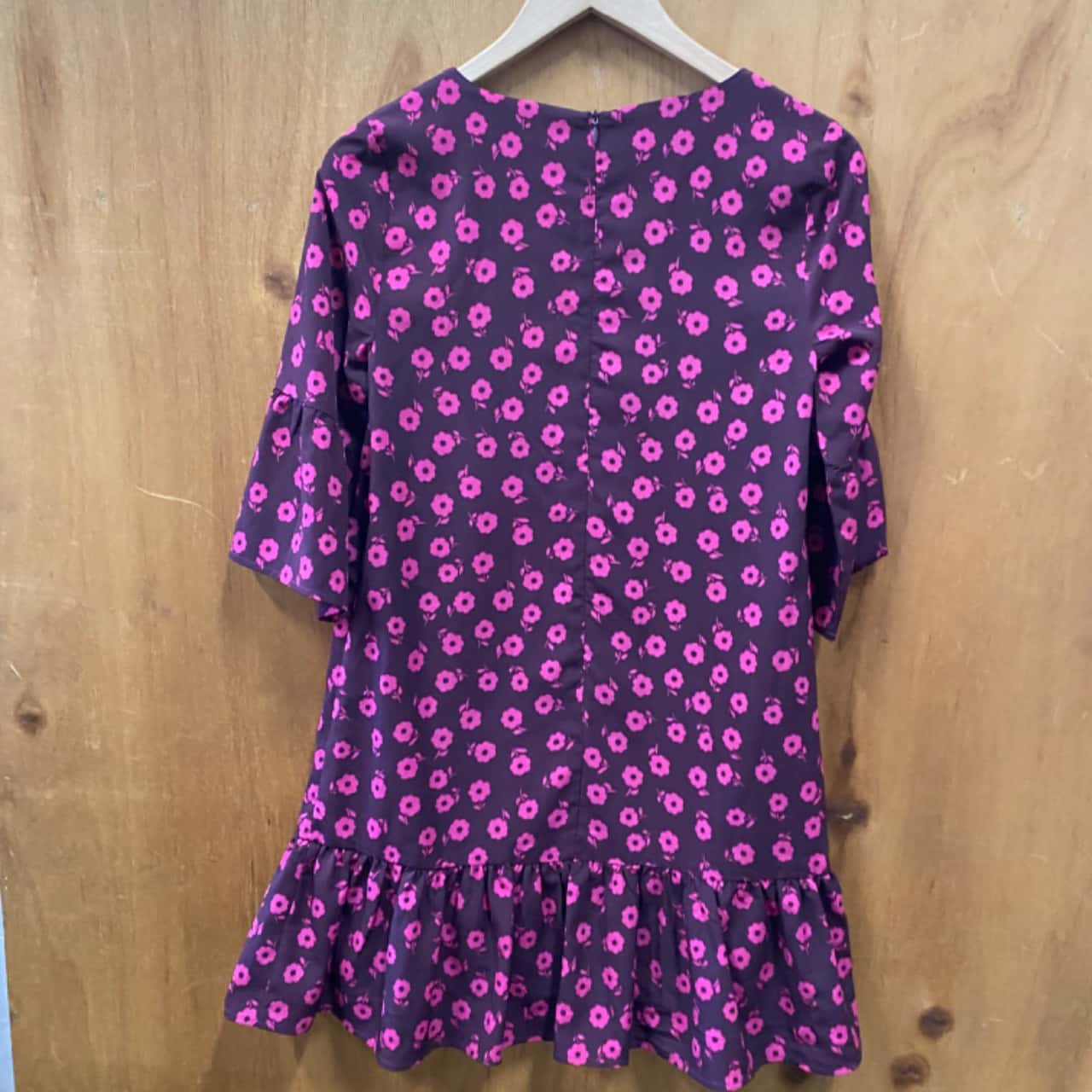 Princess Highway Purple & Pink Daisy Print Dress Size 6(s)